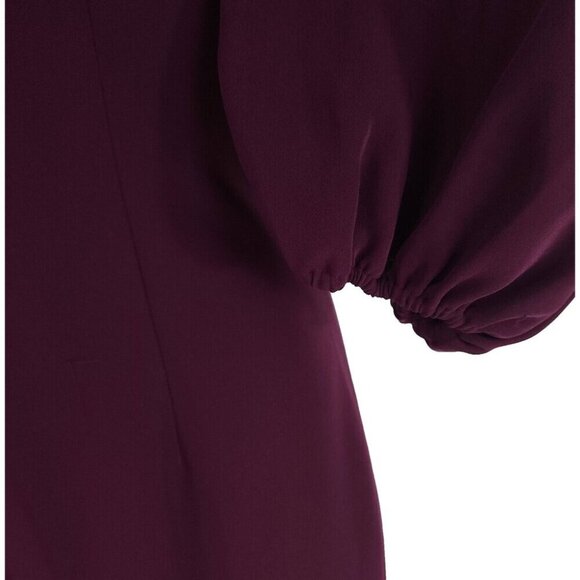 Sachin & Babi Ginny Crystal-trimmed Crepe Gown Size 4 Plum $695 - Picture 7 of 14